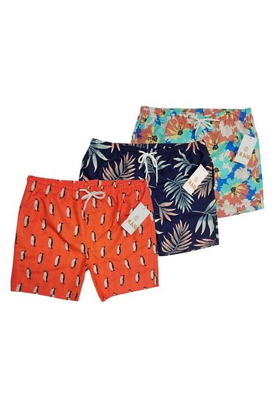 style iconic Men’s Patterned Casual & Beachwear Shorts – 3-piece Set