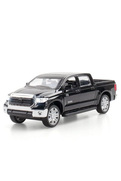 Choice Black 1:32 Tundra Miniature Toy Model Cars Alloy Diecast Pickup Truck 4 Doors Opened Sound Light Pul