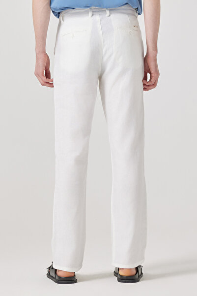 muzzo jeans Regular Fit Білі штани з 100% льону