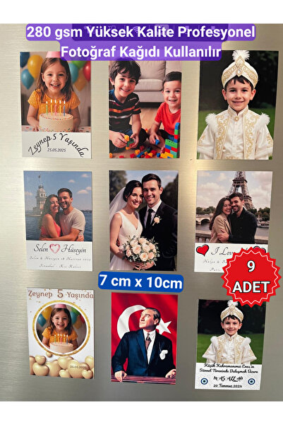 Magnetic Shop Kişiye Özel İsteğe Göre Yazılı Hediyelik Resimli Magnet Yüksek ...