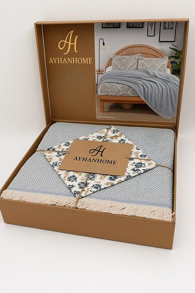 AYHANHOME Set dublu din bumbac piqué