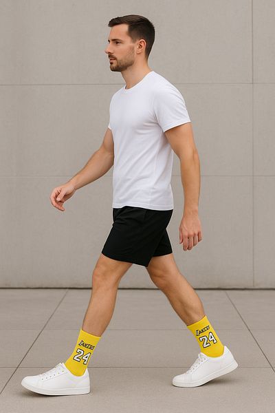 WORTHY SOCKS 4-Piece Cotton Sports Tennis College Socks