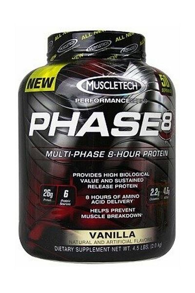 MUSCLETECH Platinum 8hr Protein, 4.6lb, Milk Chocolate, 50 Servings