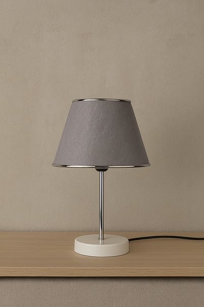 Eslight Gray Slim Lampshade Table Lamp - E95G