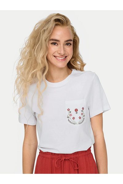 ONLY 15317989 Onlpolly Life Reg S/S Pocket Top Box Jrs