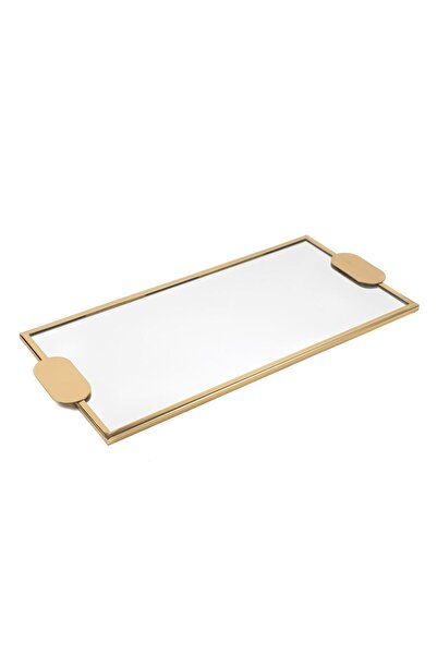 Mikasa Moor Gold Metal Dikdörtgen Aynalı Tepsi 54x25x2cm