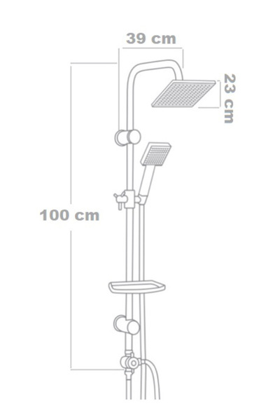 armour armatür robot duş seti siyah