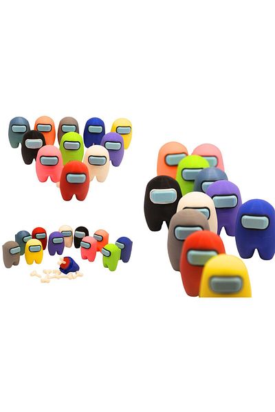 AMONG US Amongus Toy Set of 11 Original Details Disassembled Plug-In Models Quality Production