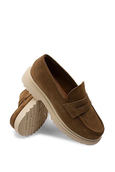 Deery Справжній замш, колір норки, лофери, жіноче взуття