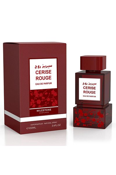 Milestone Cerise Rouge Eau De Parfum, Unisex, 100 Ml, Notes Of Black Cherry And Vanilla