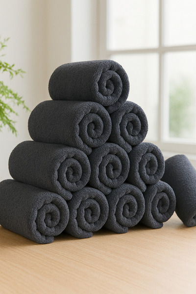 embays collection ( 1 Штука ) 50x90см Мікрофібровий рушник, рушник для перукаря, рушник для перукарні, рушник для спортсменів, рушник для рук та обличчя