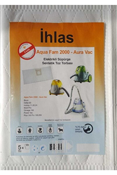 İhlas Magic Bags |   Aqua Vac Multi Pro Vacuum Cleaner Dust Bag 5 Pack