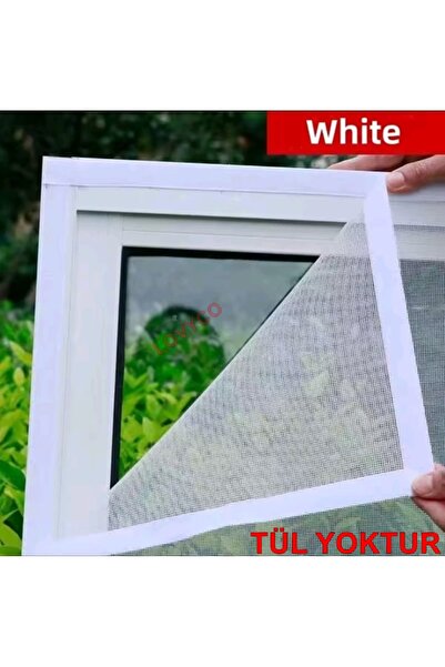 LOVYCO Beyaz Yedek Cırtbant Tül Sineklik Cırt Bandı 2 Mt Yapışkanlı Cırt Bant 2 Cm Genişlik(TÜL YOKTUR)