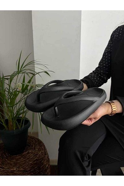 Behtah Kundura Unisex Σαγιονάρες Πλατφόρμα Χονδρής Σόλας Αντιολισθητικές Παραλία Πισίνα Κήπος Sea Daily Παντόφλες