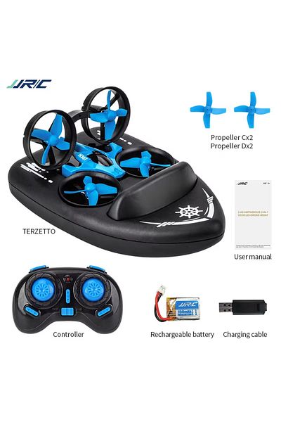 Choice بطارية واحدة JJRC H36F 3 في 1 Epp طائرة هوائية طائرة رباعية المراوح قابلة للفصل مع وضع القيادة البرية