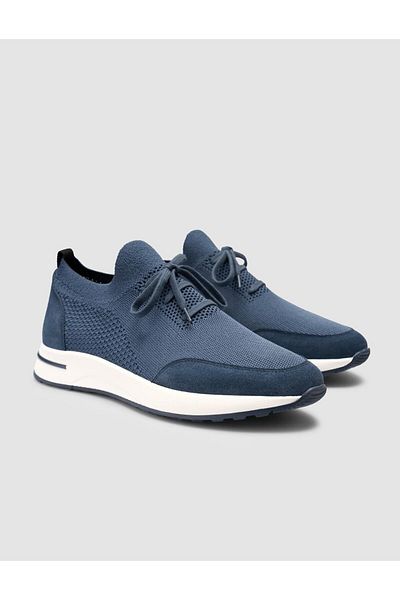 Cabani Knitwear Blue Lace-Up Men's Sports Shoes