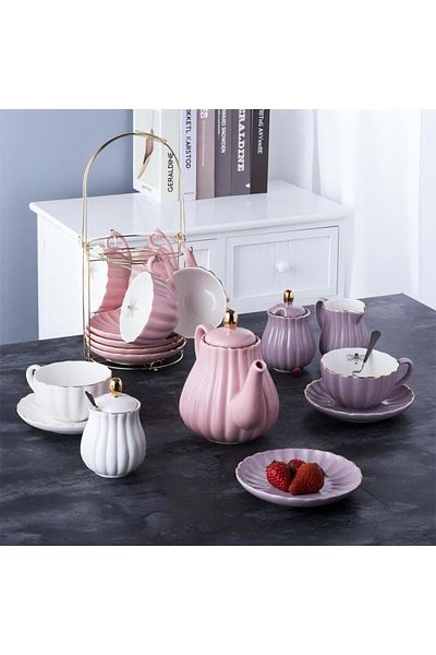 Generic Ceramic Teapot European Ceramic Teapot With Infuser