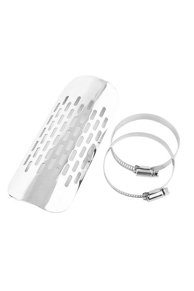Choice Silver Exhaust Heat Exhaust Muffler Muffler Heat Cover Universal Motorcycle Exhaust Muffler Pipe