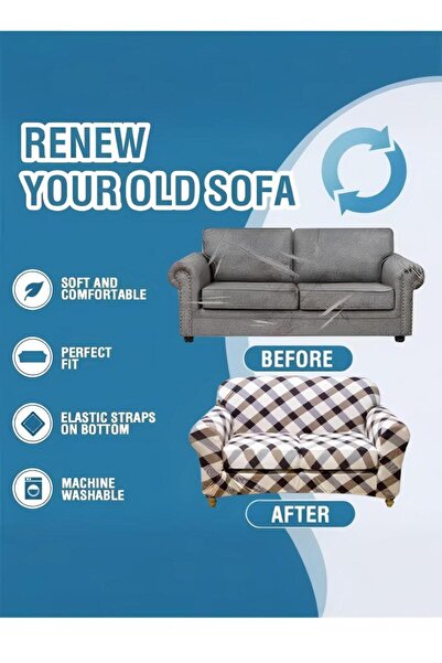 Generic Stretch Sofa Cover, Printed Stretch Sofa Cover, Non-slip Armchair Sofa Cover,