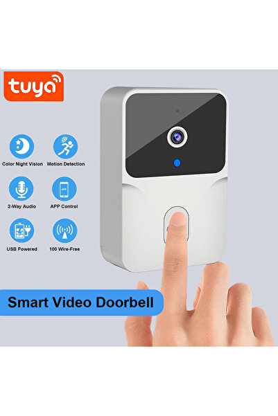 Choice ML1T-W Tuya WiFi Video Doorbell Wireless HD Camera IR Alarm Security Smart Home Door Bell WiFi Inter