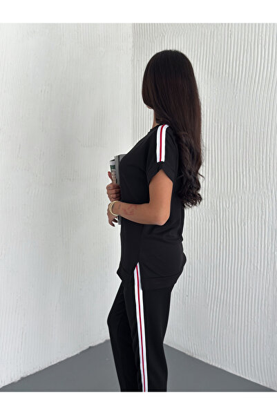 sportiness Σετ αθλητικής φόρμας με ρίγες από ύφασμα