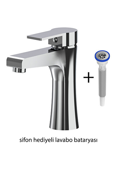 ROOMART Bt104 Kromlu Lavabo Bataryası, Sifon Hediyeli
