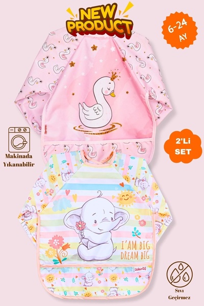 Bebechi Uzun Kollu Giyilebilir Sevimli Kuğu-fil Desen Sıvı Geçirmez Aktivite ...