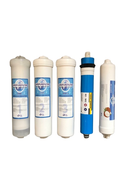 REVERSOSMOZARISU Su Arıtma Kapalı Kasa Cihaz Inline Quick 5li Filtre Seti