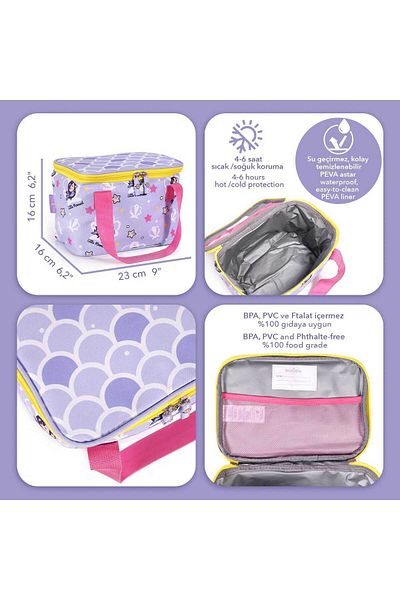 Milk & Moo Milk&Moo Thermal Insulated Lunch Box for the Little Mermaid