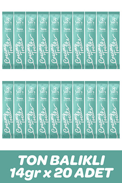 Vet's Plus Ton Balıklı Krema Kedi Ödül Maması 14gr (20 Adet)
