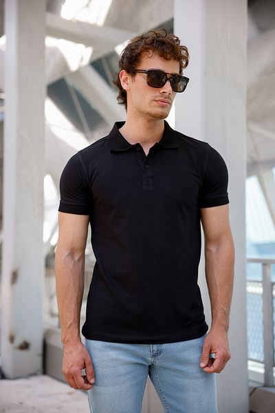 Newtime Ανδρικό μπλουζάκι Polo με λαιμόκοψη