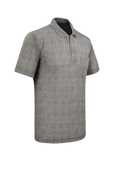 Çizgi Triko Ανδρικό μπλουζάκι Polo Neck Digital Printing Classic Fit με τσέπη - 5103