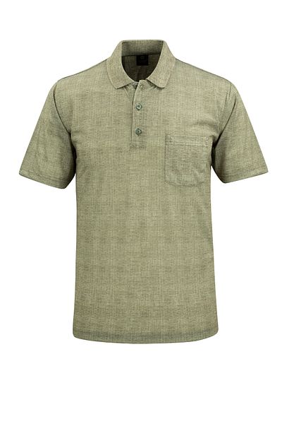 Çizgi Triko Ανδρικό μπλουζάκι Polo Neck Digital Printing Classic Fit με τσέπη - 5103