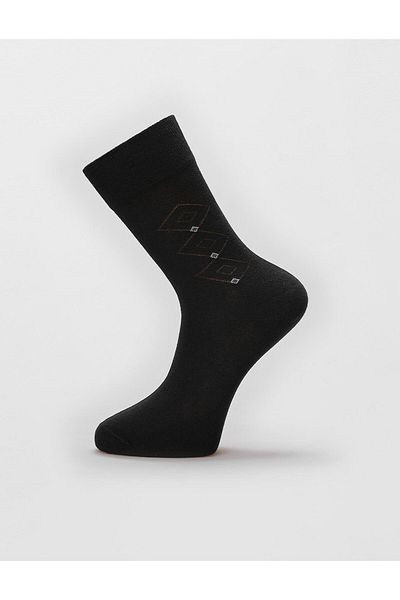 Cabani Set of 6 Black Men's Socks with Box