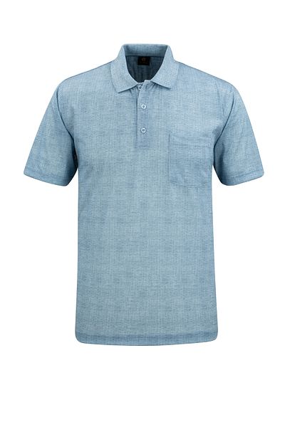 Çizgi Triko Ανδρικό μπλουζάκι Polo Neck Digital Printing Classic Fit με τσέπη - 5103