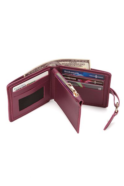 AVCA Mini Women's Wallet with Hand Wrist Strap Cash Coin Compartment Wallet