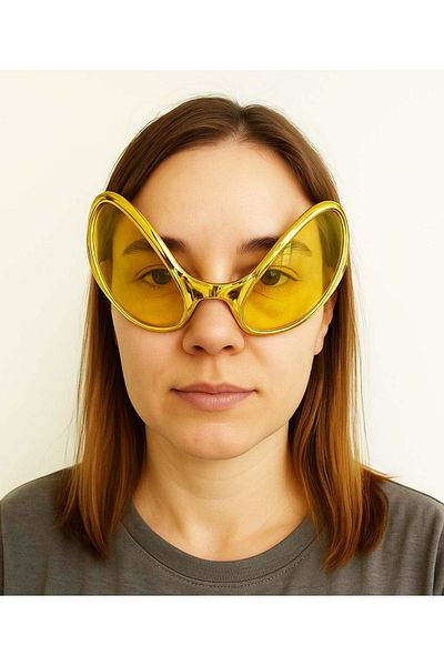 CEKAVE Retro Glasses - 80 Pieces 90 Years Party Glasses Gold Color 8x13 Cm