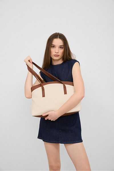 Shule Bags Geantă tote din pânză Citta, maro