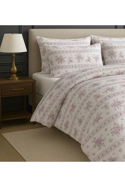 SENLİFE Σετ Παπλωματοθήκη Belysima Cotton Διπλό Ελαστικό