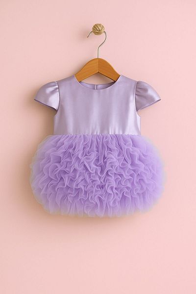 Minytrendy Baby Girl Child Concept Birthday Dress Party Wedding Summer Dress Tulle Tutu Lined