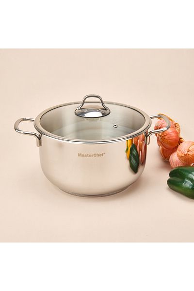 Masterchef Stainless Steel Pot - Gray - 24 cm