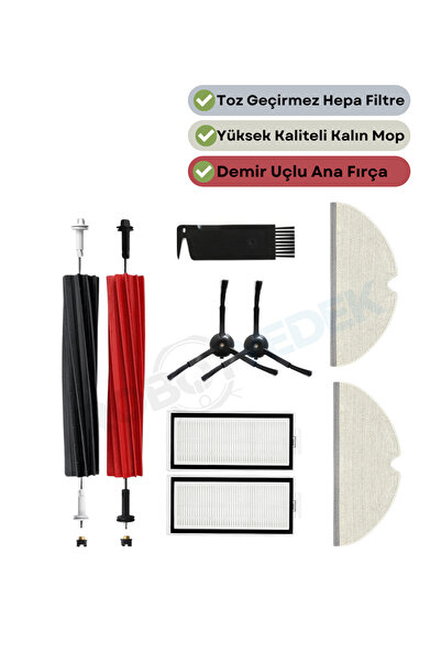 robotyedek Set de 9 piese de perie de schimb și mop cu filtru Hepa compatibil...