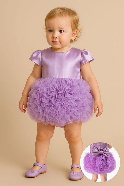 Minytrendy Baby Girl Child Concept Birthday Dress Party Wedding Summer Dress Tulle Tutu Lined