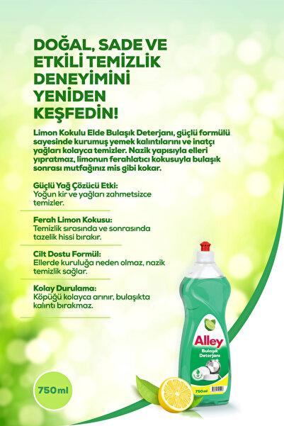 alley Bulaşık Deterjanı Limon 750 ml