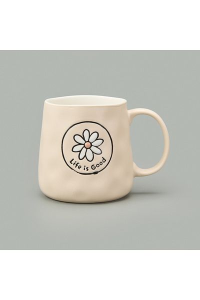Evidea Kitchen Life Is Good Mug - Cream - 450 ml