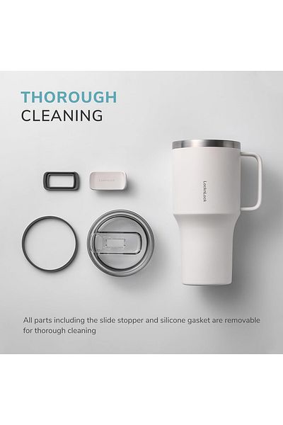 locknlock Metro Mug King 820ml, Pack Of 2 – Insulated Bpa-free Stainless Steel Mugs