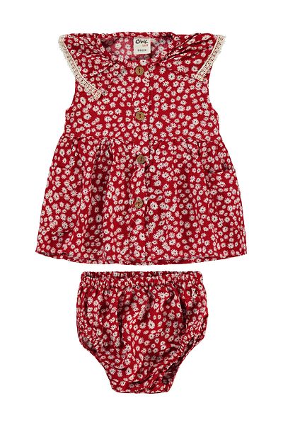 Civil Baby 6-18 Months Red Baby Girl Dress