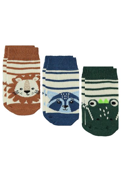 Civil Baby 6-18 Months Baby Boy Green 3-Piece Socks Set