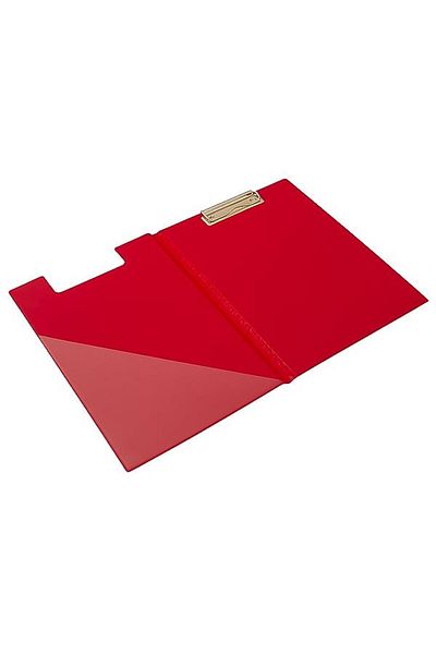 KRAF A4 Faux Leather Secretary Cover Red 1045