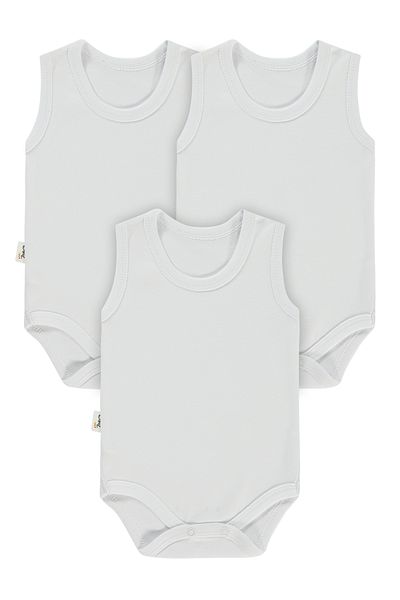 Civil Baby White 3-Piece Baby Badi - 0-1 Month Snaps